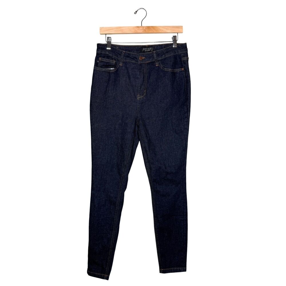 Judy Blue Skinny Fit Jeans Womens Size 31 Dark Wash High Rise Stretch Denim